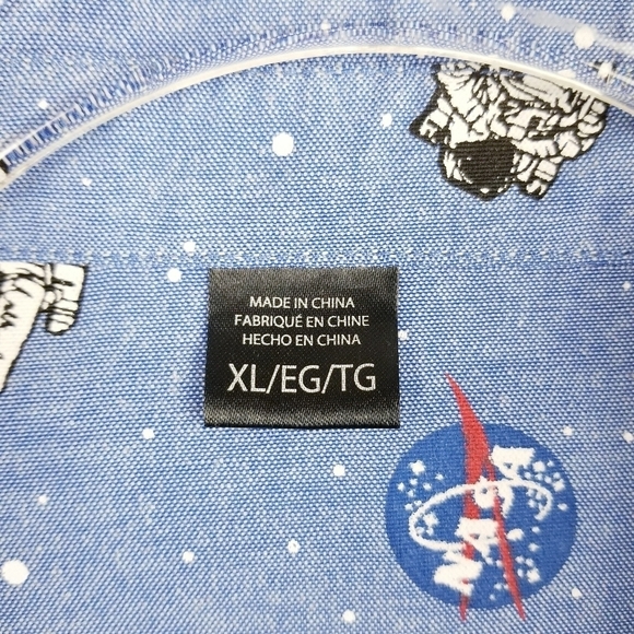 NASA Space Button Front Shirt size XL - Picture 3 of 8